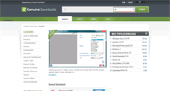 Desktop Screenshot of genuinedownloads.com